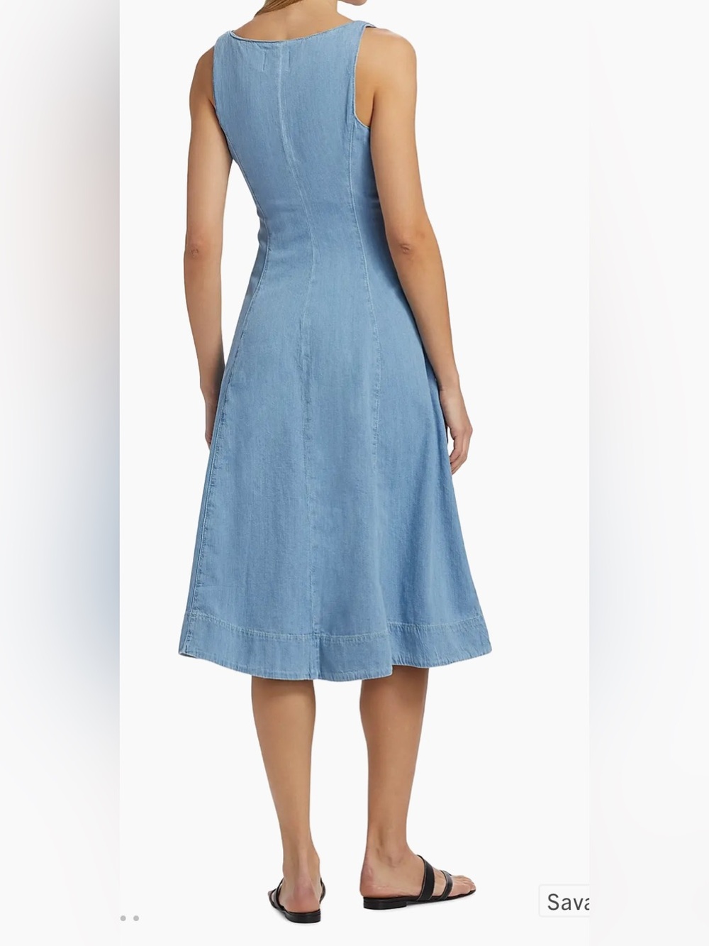 Reformation Light Blue Denim Midi Dress - Picture 2 of 12
